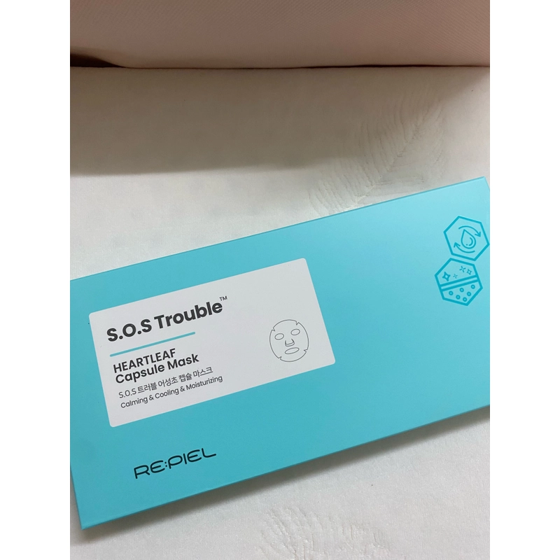 Mặt nạ cho da nhạy cảm S.O.S Trouble - Heartleaf - Capsule Mask REPIEL (Hộp 4 viên nhộng) 532309