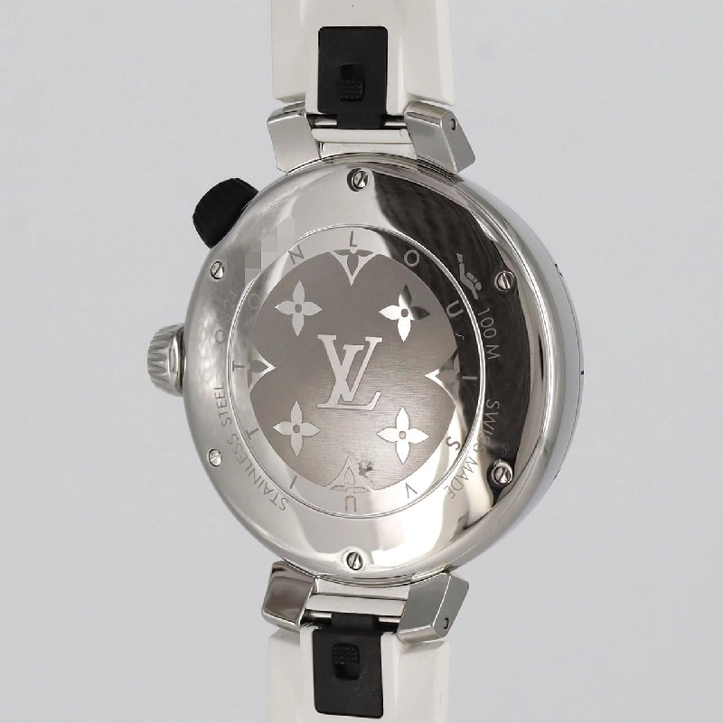 Louis Vuitton Tambour Street Diver Pacific White QA124 SS Quartz - Hàng hiệu Authentic 872306