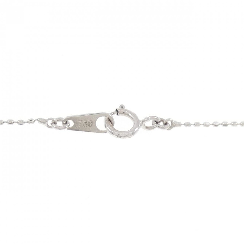 K18WG/750WG Dây chuyền kim cương hình trái tim 0.10CT - Hàng hiệu Chính hãng 859080