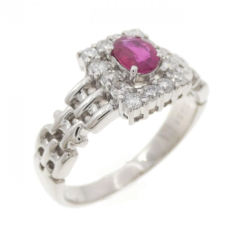 Nhẫn ruby PT900 0.41CT 666986