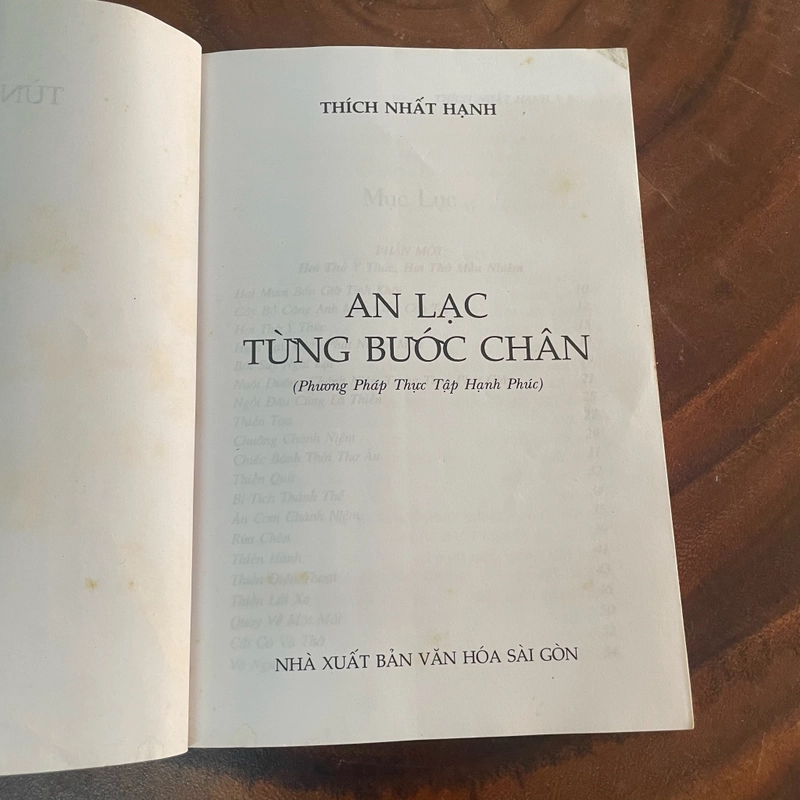 II Tựa sách: An Lạc Từng Bước Chân _ Phương Pháp Thực Tập Hạnh Phúc - Thích Nhất Hạnh 452800