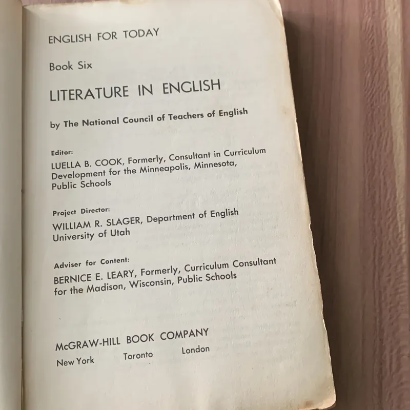 English for today, book six  620780