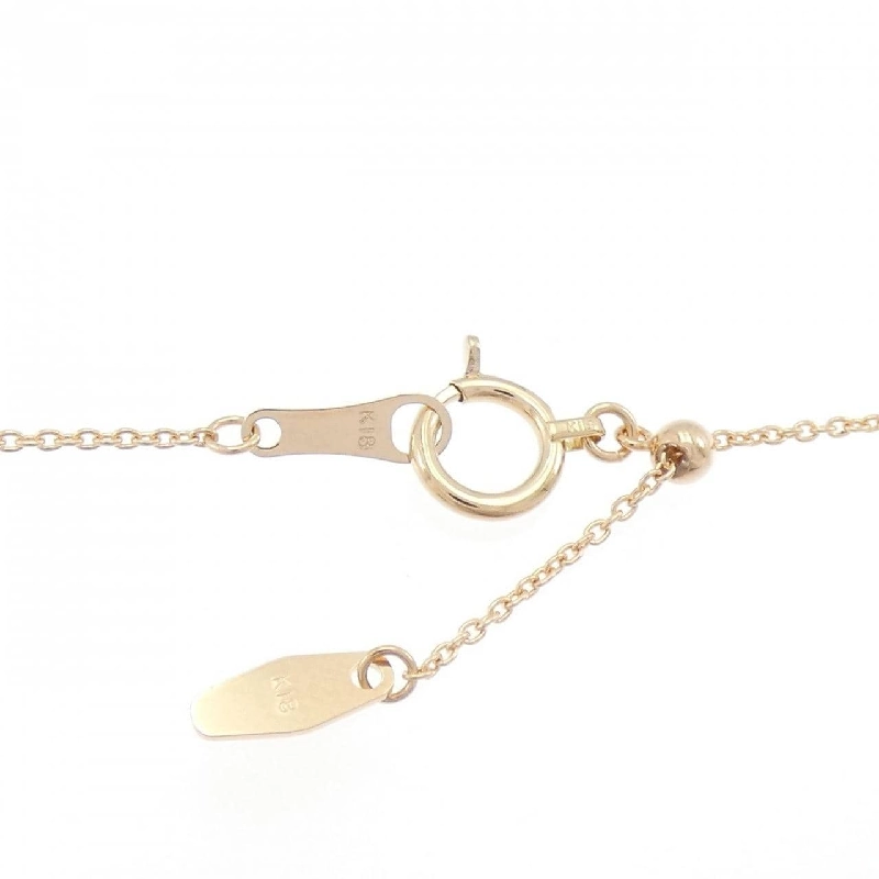 K18PG Dây chuyền kim cương 0.529CT J SI2 hình giọt nước - Hàng hiệu Authentic 879923