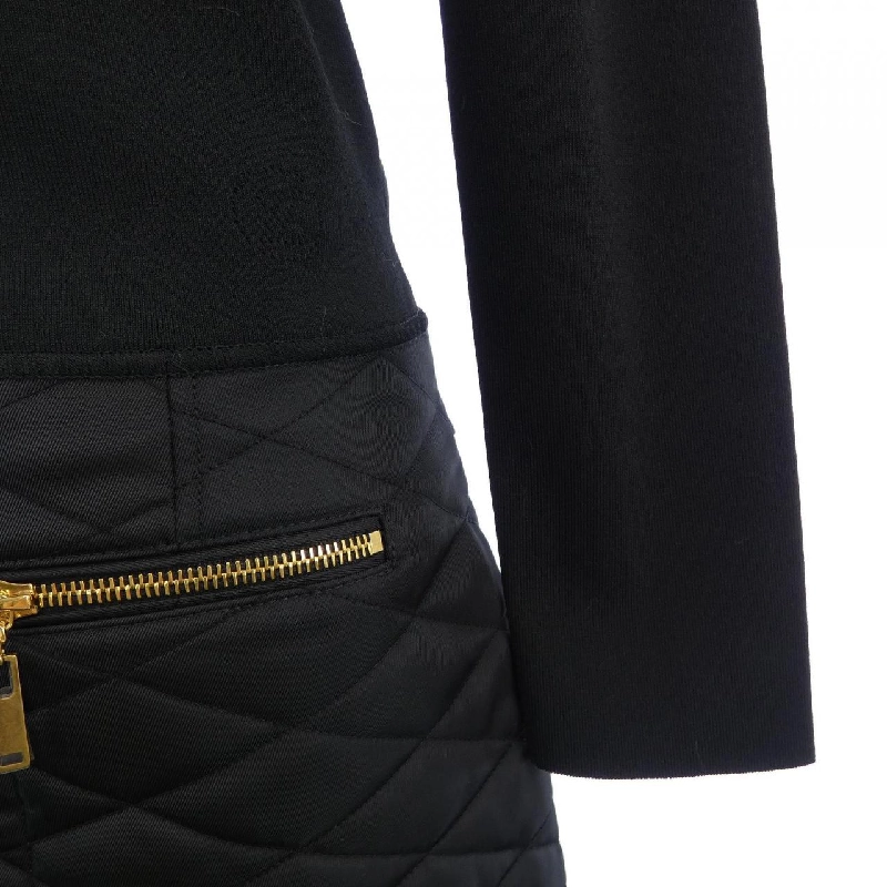 Đầm len A-line bằng hai chất liệu của Louis Vuitton FIKD01OUI 647061