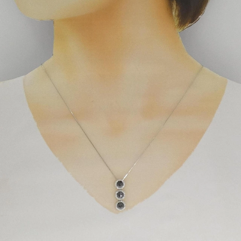 Dây chuyền kim cương K18WG 1.50CT - Hàng hiệu Chính hãng 857455