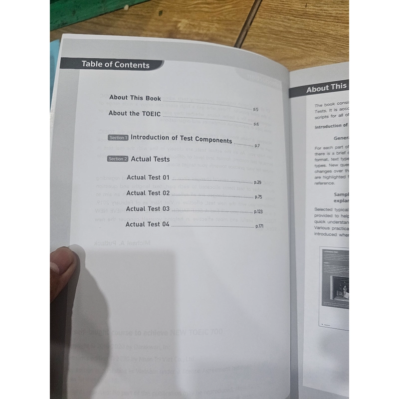 New toeic 700 (Sách tiếng anh) đã có dùng một số trang 528908