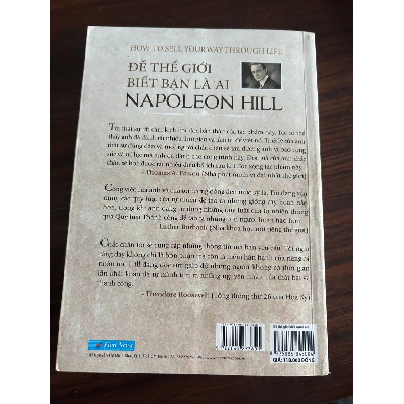 How to Sell Your Way Through Life - Để Thế Giới Biết Bạn Là Ai - Napoleon Hill 931961