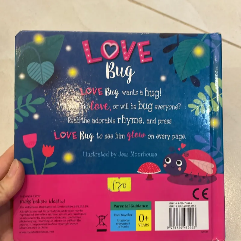 NGOẠI VĂN tiếng anh trẻ em: Love Bug - press to make me glow 1027560