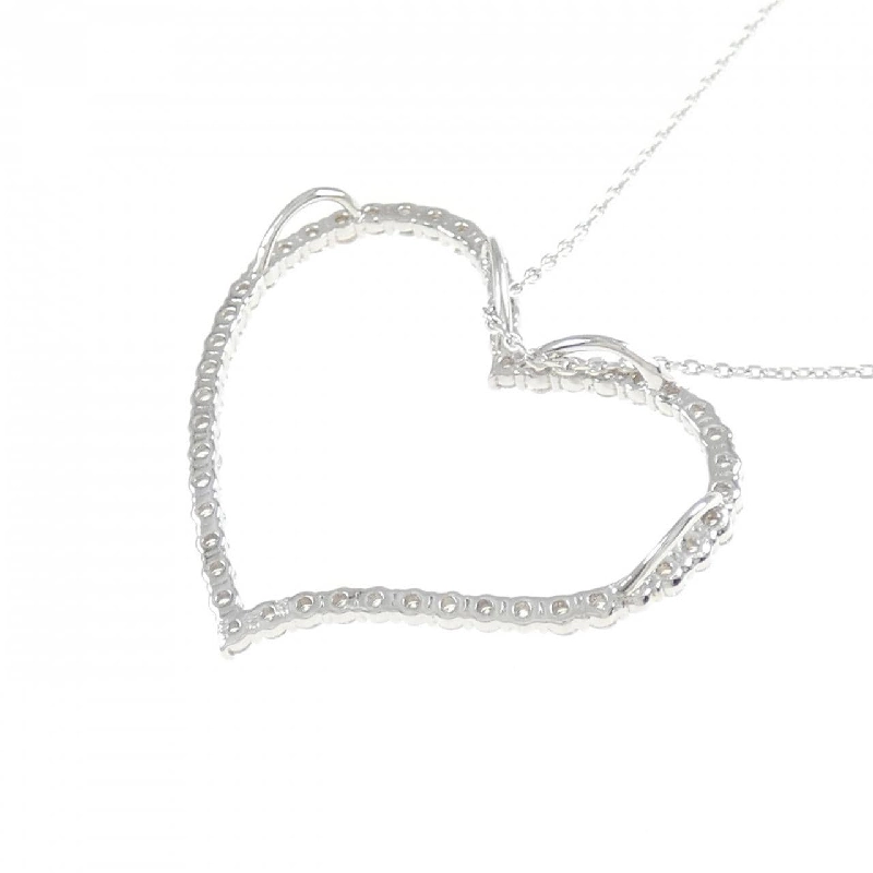 K18WG Dây chuyền kim cương hình trái tim 1.00CT - Hàng hiệu Chính hãng 862388