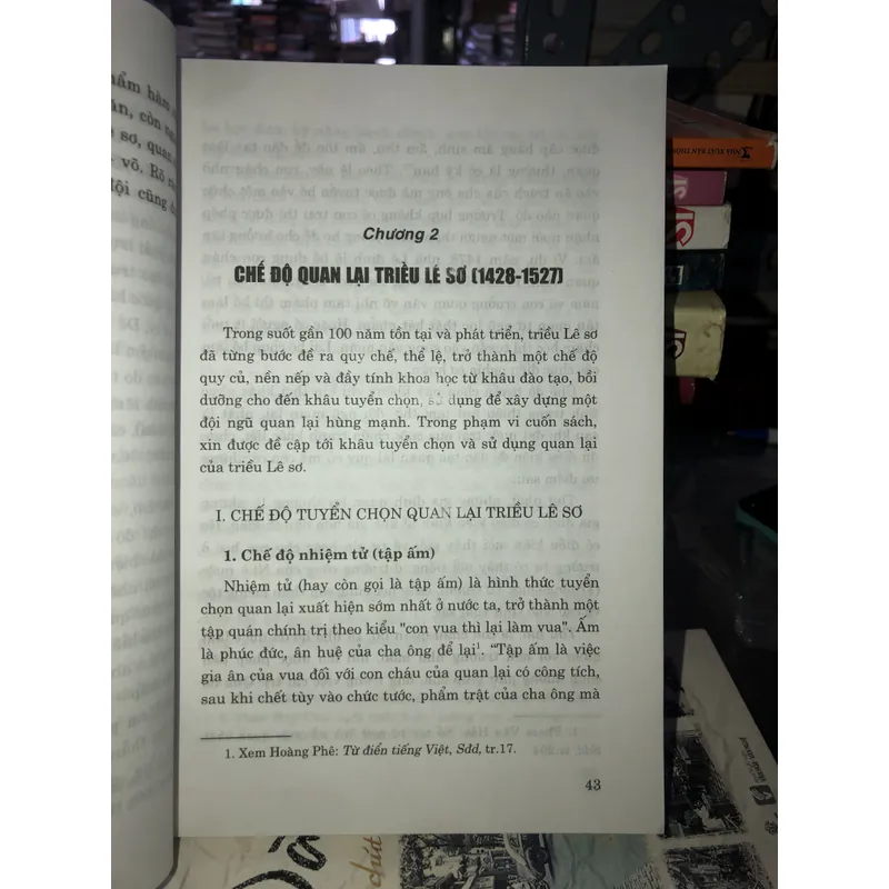 Chế độ quan lại triều Lê Sơ (1428 - 1527) và những giá trị tham khảo cho cải cách chế độ… 703632