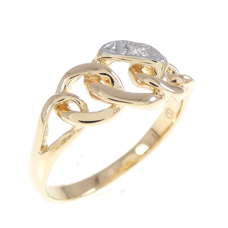 Nhẫn kim cương K18YG/PT900 0.01CT - Hàng hiệu Chính hãng 854861