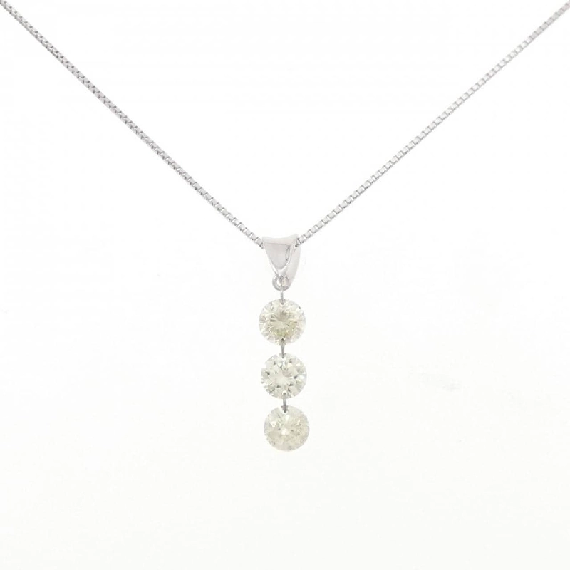 Dây chuyền kim cương ba viên PT900/PT850 1.03CT - Hàng hiệu Chính hãng 858427