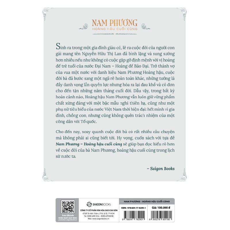 Nam Phương - Hoàng Hậu Cuối Cùng - Lý Nhân Phan Thứ Lang 70792