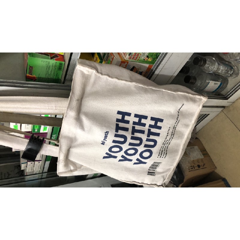 Cặp tote nữ màu trắng xanh nhẹ nhàng 20659