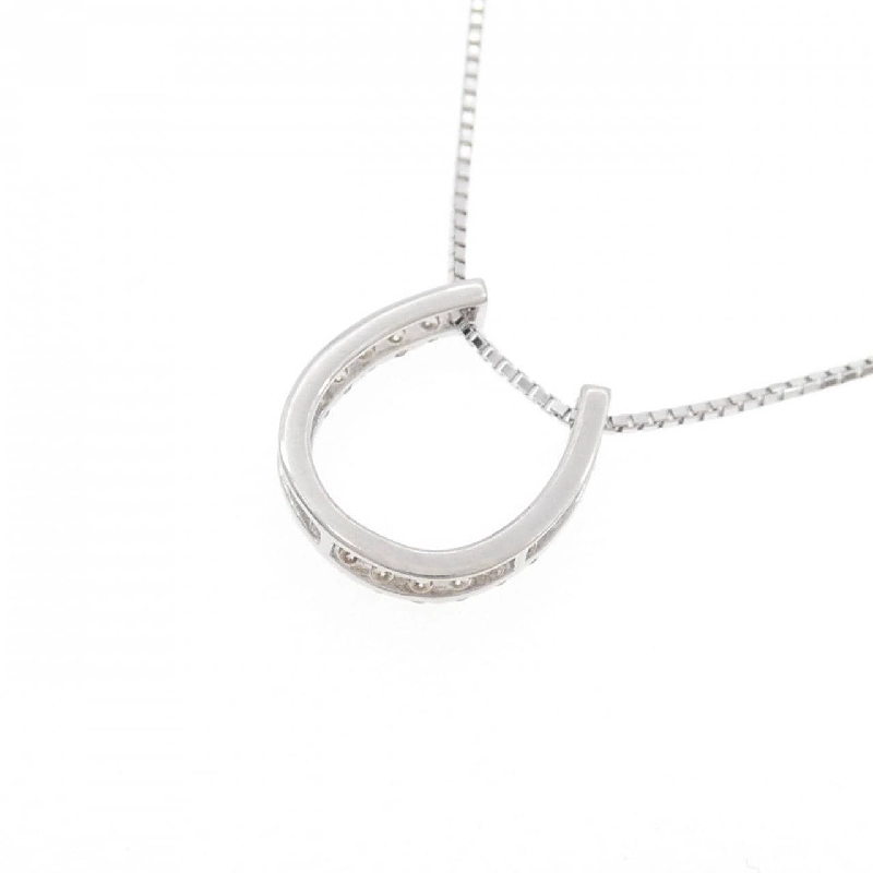 K18WG Nhẫn ngựa kim cương dây chuyền 0.30CT - Hàng hiệu Authentic 861507