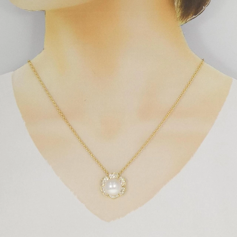 K18YG/750YG Ngọc trai trắng - Hàng hiệu Chính hãng 855733