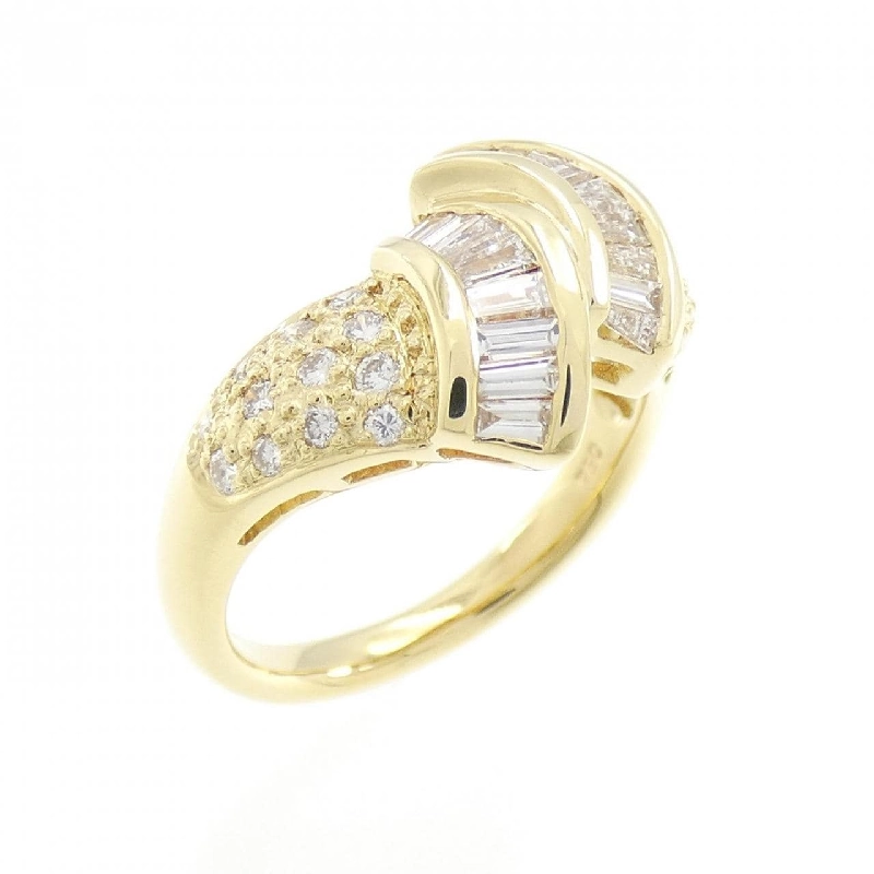 Nhẫn kim cương 750YG 673012