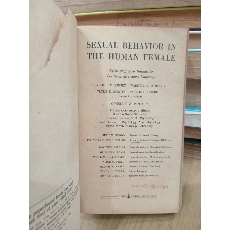 Sexual Behavior in the Human Female - Alfred C. Kinsey, Wardell B. Pomeroy, Clyde E. Martin, Paul H. Gebhard 452857