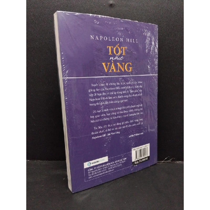 Tốt như vàng Napoleon Hill mới 100% HCM.ASB2408 sách tài chính 448466