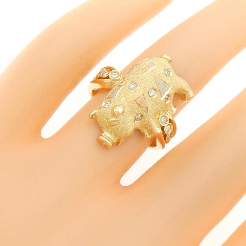 Nhẫn kim cương ba màu K18 0.14CT 673036