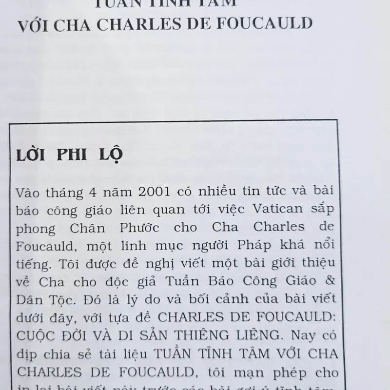 Tuần Tĩnh Tâm Với Cha Charles De Foucauld 🌻 562380