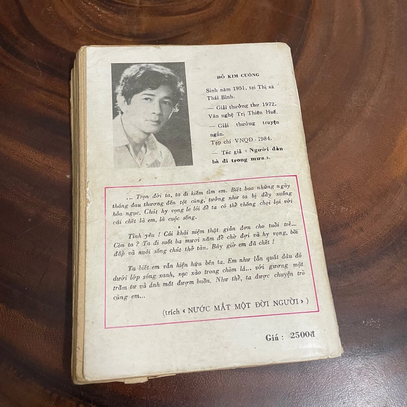 II Tựa sách: Nước Mắt Một Đời Người - Đỗ Kim Cuông - 1989 462828