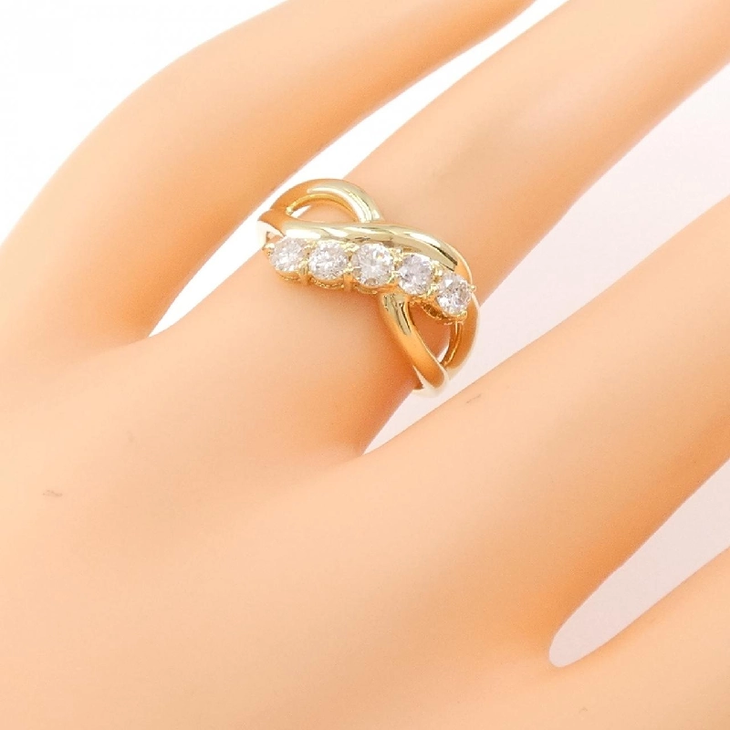 Nhẫn kim cương K18YG 0.50CT 671117