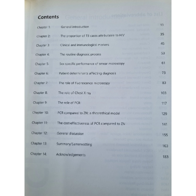 DIAGNOSIS OF TUBERCULOSIS IN HIGH ENDEMIC AREAS : THE PERFORMANCE OF SPUTUM MICROSCOPY, CHEST XRAY AND POLYMERASE CHAIN REACTION - MAARTEN VAN CLEEFF & LYDIA KIVIHYA-NDUGGA 120283