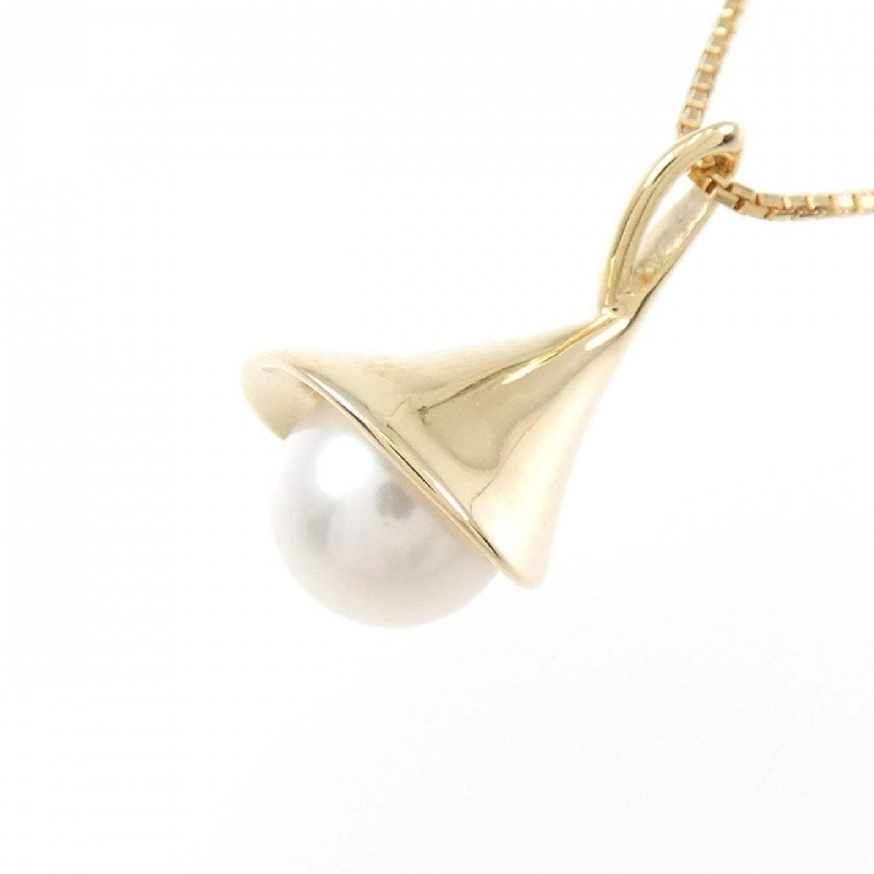 K18YG Vòng cổ ngọc trai Akoya 6.9mm - Hàng hiệu Chính hãng 861159