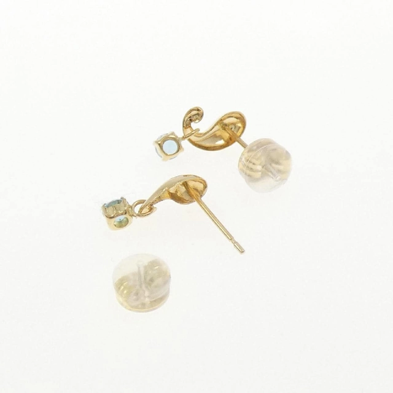 K18YG Blue Topaz Bông tai - Hàng hiệu Chính hãng 870079