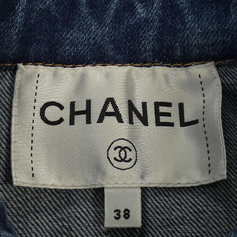 CHANEL METIERS D’ART LOOK 38 P75259V66855 23A Áo khoác denim - Hàng hiệu Authentic 809311