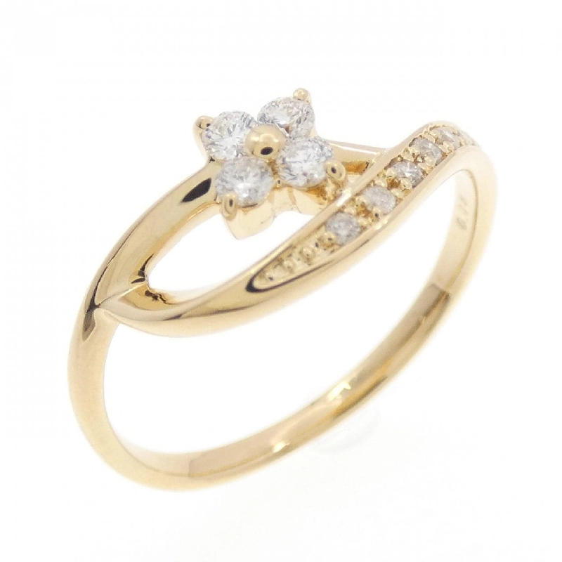 Nhẫn kim cương hoa K18YG 0.15CT - Hàng hiệu Authentic 849363