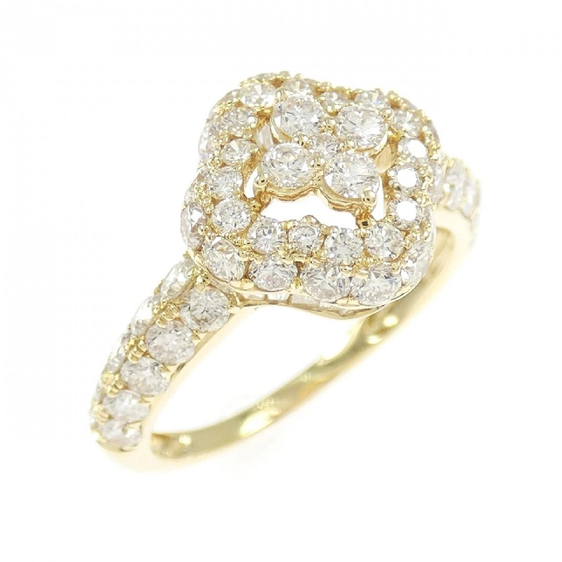 Nhẫn kim cương hoa K18YG 2.00CT - Hàng hiệu chính hãng 847437