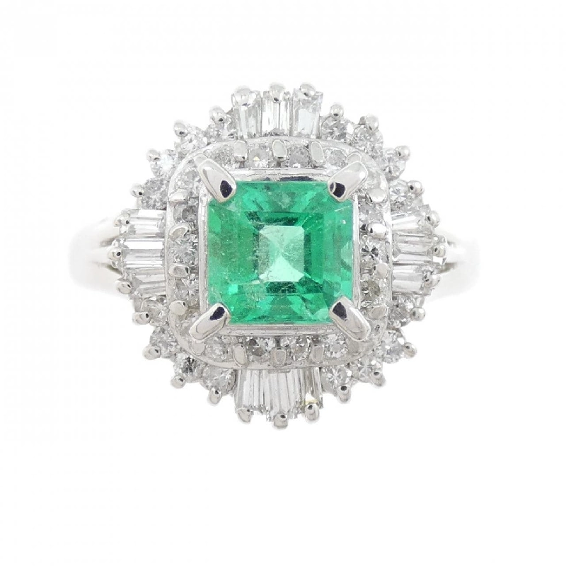 Nhẫn Emerald PT900 0.64CT - Hàng hiệu Chính hãng 852164