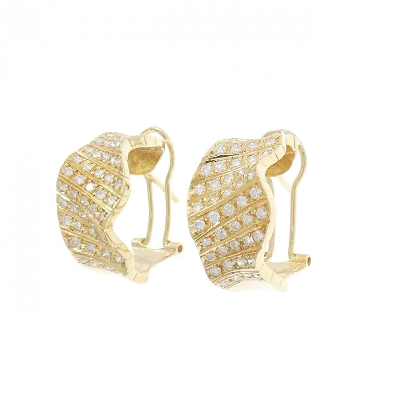 K18YG Bông tai kim cương 1.00CT - Hàng hiệu Chính hãng 865369