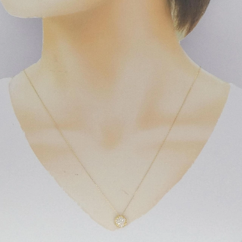 K18YG Dây chuyền kim cương 0.20CT - Hàng hiệu Chính hãng 863427