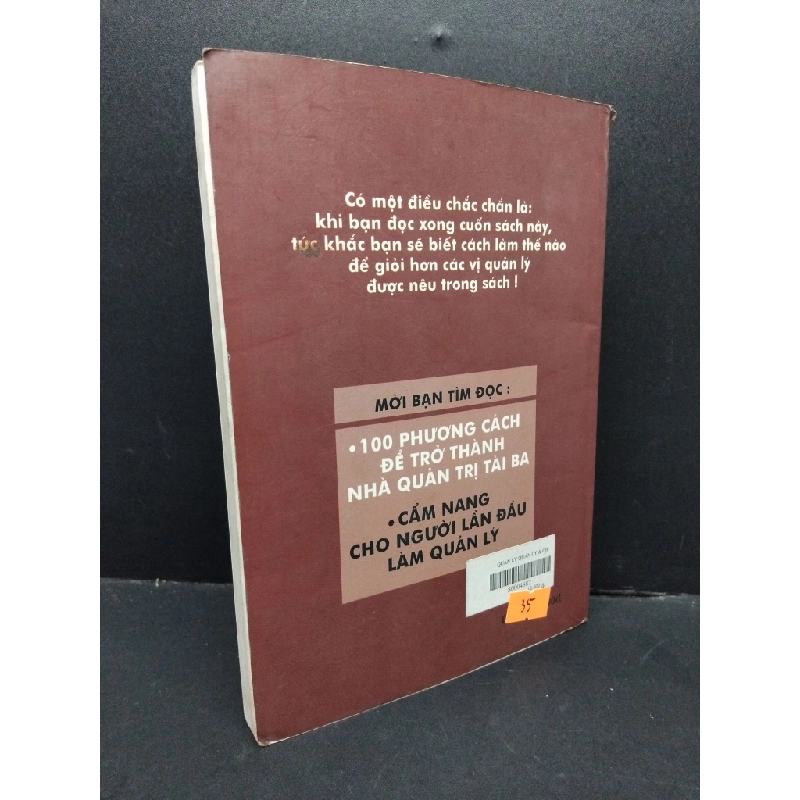 Quản lý, quản lý và chỉ quản lý mới 60% bẩn bìa, ố, tróc gáy, tróc bìa, có chữ viết 1999 HCM2410 Trương Thị Thúy Nga KỸ NĂNG 307725