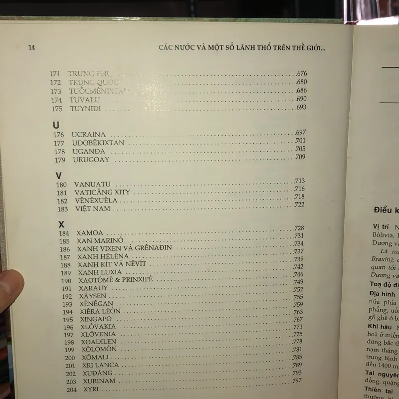 Các nước và 1 số lãnh thổ trên thế giới trước ngưỡng cửa thế kỷ 21 733601