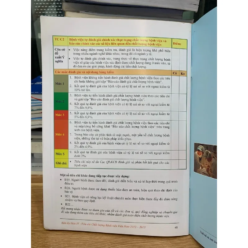 Tiêu chí chất lượng bệnh viện Việt Nam ( dự thảo IV) - Bộ y tế 718323
