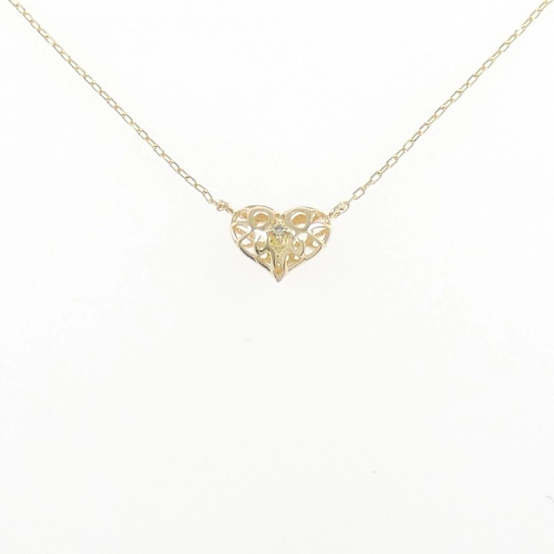 K10YG Mặt Dây Chuyền Hình Trái Tim Peridot - Hàng hiệu Chính Hãng 861116