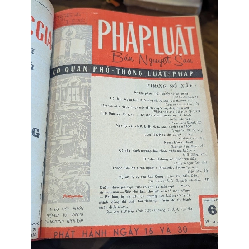 Tạp chí pháp luật ( bán nguyệt san ) - nhiều tác giả 1006760