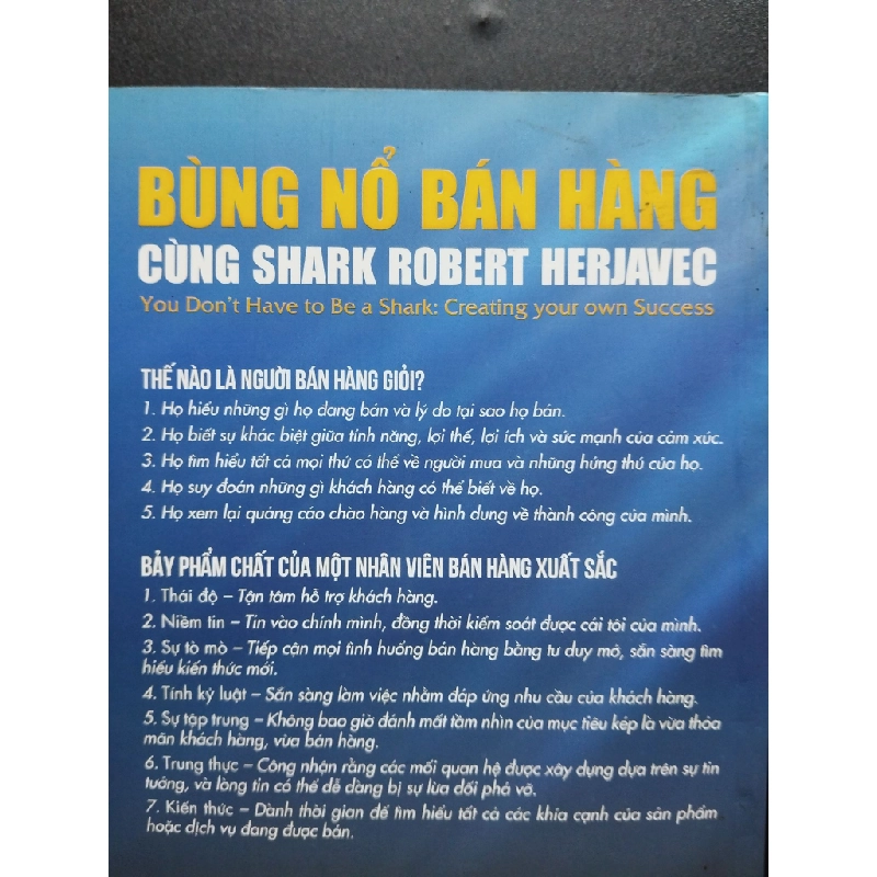 Bùng Nổ Bán Hàng Cùng Shark Robert Herjavec mới 80% ố nhẹ 2019 HCM2405 Robert Herjavec SÁCH KỸ NĂNG 339958