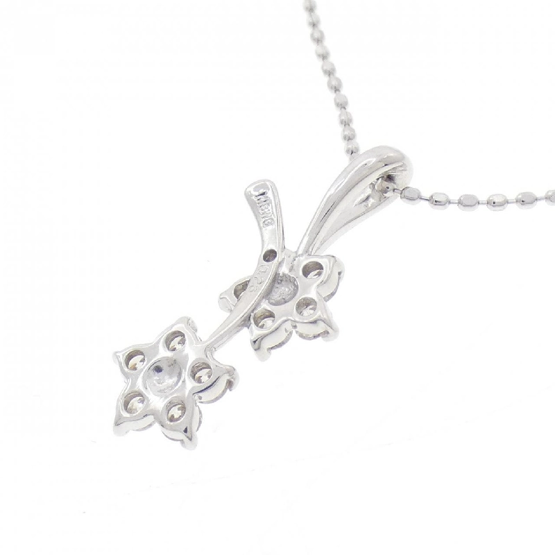 K18WG Hoa Tai Kim Cương Dây Chuyền 0.26CT - Hàng hiệu Chính hãng 861293