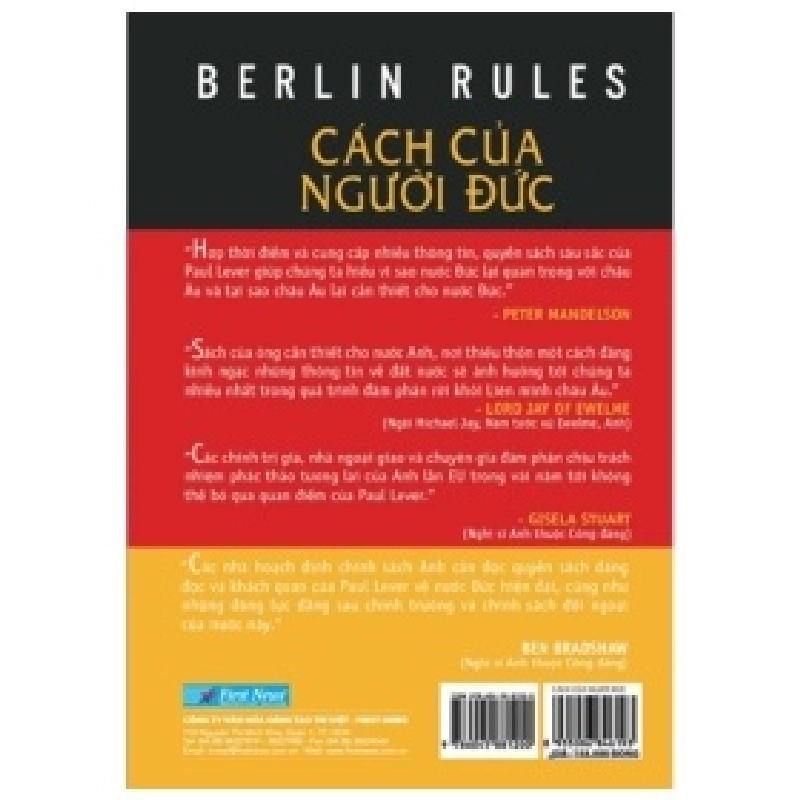 Berlin Rules - Cách Của Người Đức - Paul Lever 404405