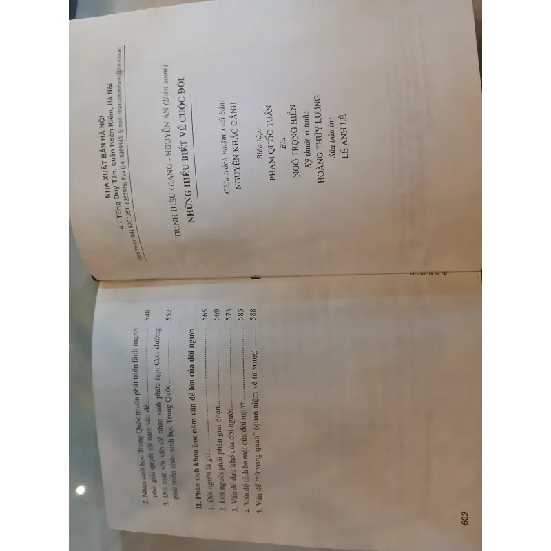 NHỮNG HIỂU BIẾT VỀ CUỘC ĐỜI (BÌA CỨNG) - TRỊNH HIỂU GIANG, NGUYỄN AN 1026355