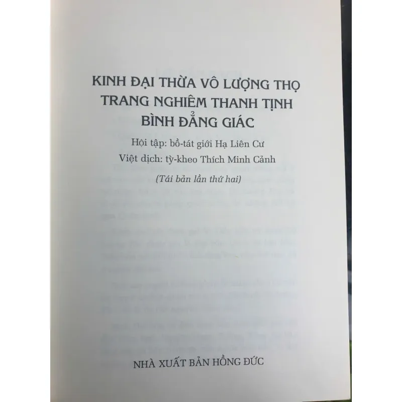 Kinh Đại Thừa Vô Lượng Thọ - Bìa mềm 974886