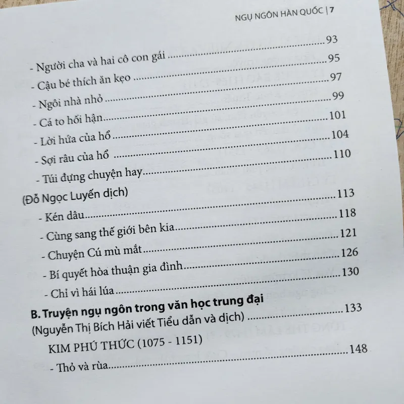 Ngụ ngôn Hàn quốc | nhiều tác giả 956901