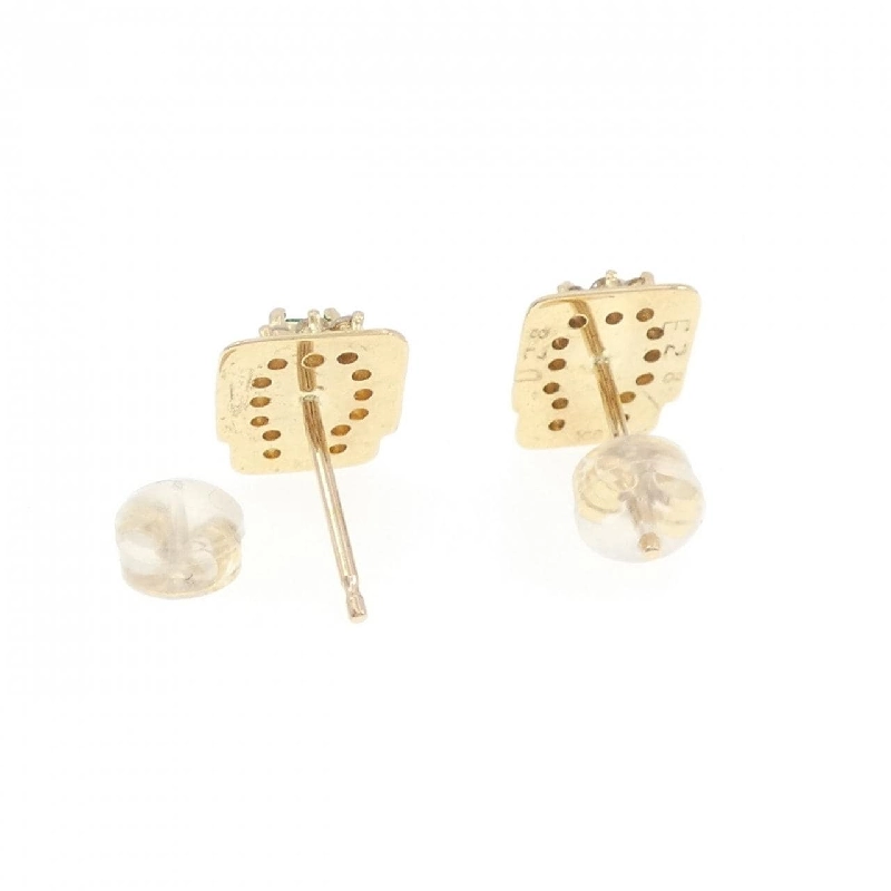 K18YG Bông tai Ngọc lục bảo 0.28CT - Hàng hiệu Chính hãng 868878