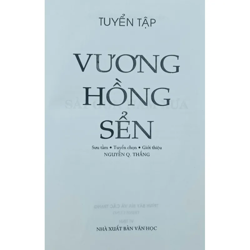 Tuyển tập Vương Hồng Sển 327377