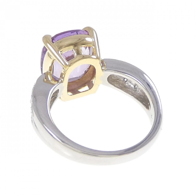 Nhẫn Amethyst PT850/K18YG 4.11CT - Hàng hiệu Authentic 848821